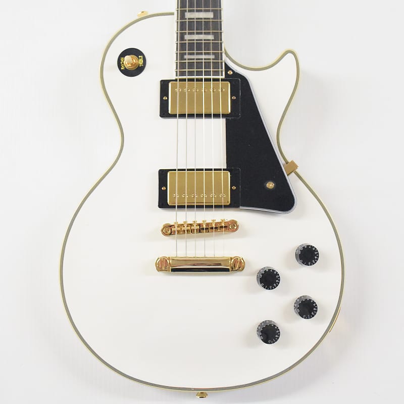 Epiphone Les Paul Custom Electric Guitar – Alpine White – The