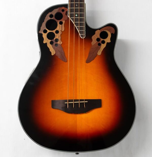 Ovation Celebrity Elite Acoustic-Electric Bass Guitar- New England Burst