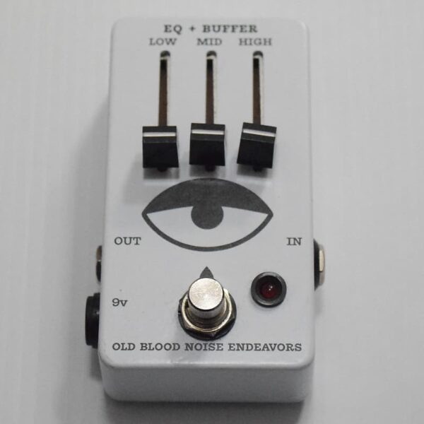 Old Blood Noise Endeavors 3-Band EQ + Buffer With Sliders Effects Pedal White