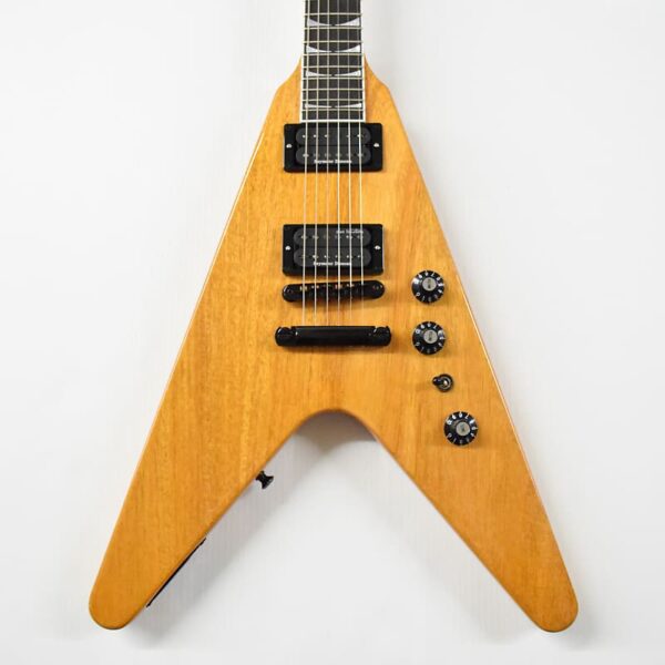 Gibson Dave Mustaine Flying V EXP Electric Guitar 2022 - Antique Natural