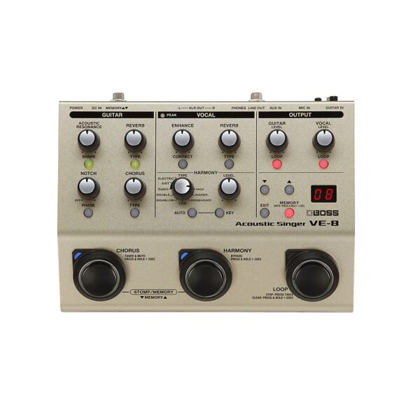 Boss VE-8 Acoustic Singer Effects Processor Pedal