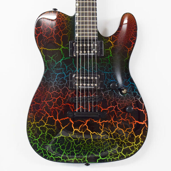 ESP LTD Eclipse '87 NT Electric Guitar - Rainbow Crackle