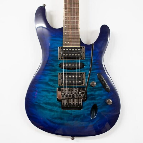 Ibanez S670QM Electric Guitar - Sapphire Blue