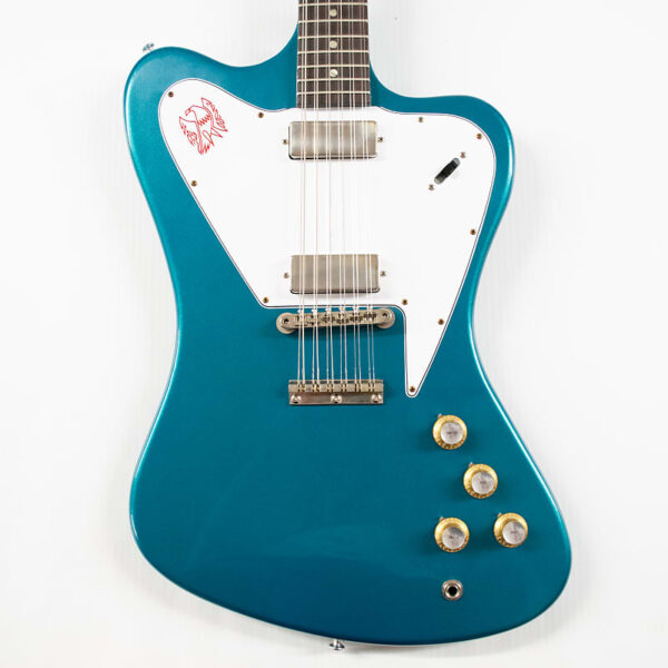 Gibson Custom 1965 Non-reverse Firebird V 12-string Electric Guitar - Aqua Mist