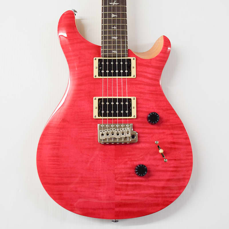 PRS SE Custom 24 Electric Guitar - Bonnie Pink with Natural