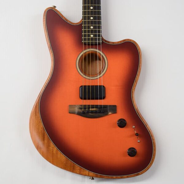 Fender American Acoustasonic Jazzmaster Acoustic-electric Guitar (DEMO) - Tobacco Sunburst
