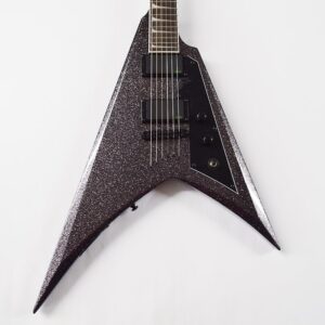 ESP LTD KH-V Kirk Hammett Signature Electric Guitar - Black Sparkle