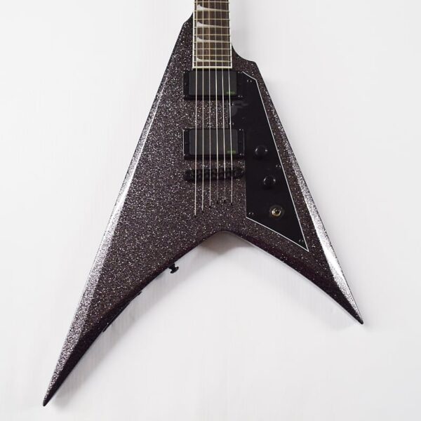 ESP LTD KH-V Kirk Hammett Signature Electric Guitar - Black Sparkle