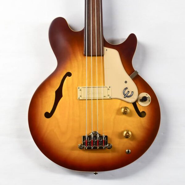 Epiphone Jack Casady Fretless Signature Bass Guitar - Aged Royal Tan