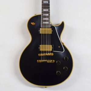 Gibson Custom 1957 Les Paul Custom Reissue Electric Guitar - Ebony, VOS, 2 Pickups