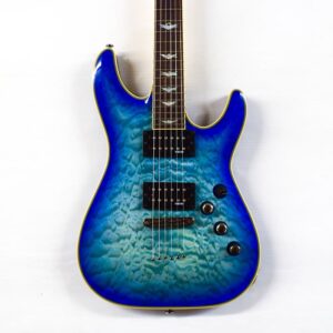 Schecter Guitar Research Omen Extreme-6 Electric Guitar Ocean Blue Burst