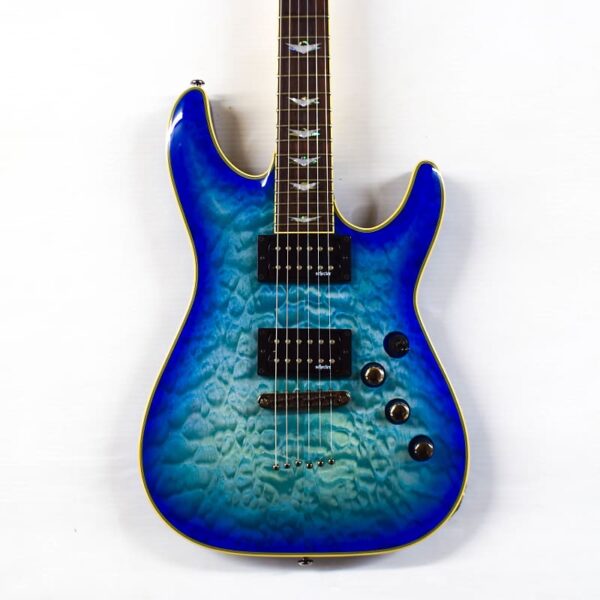 Schecter Guitar Research Omen Extreme-6 Electric Guitar Ocean Blue Burst