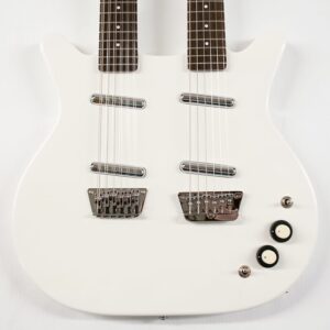 Danelectro 6-string/12-string Double-neck Electric Guitar - White Pearl
