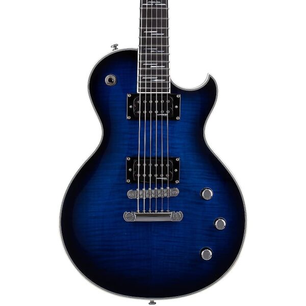 Schecter Solo-II Supreme Electric Guitar See Thru Blue Burst