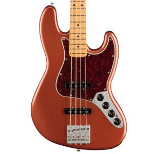Fender Player Plus Active Jazz Bass - Aged Candy Apple Red with Maple Fingerboard