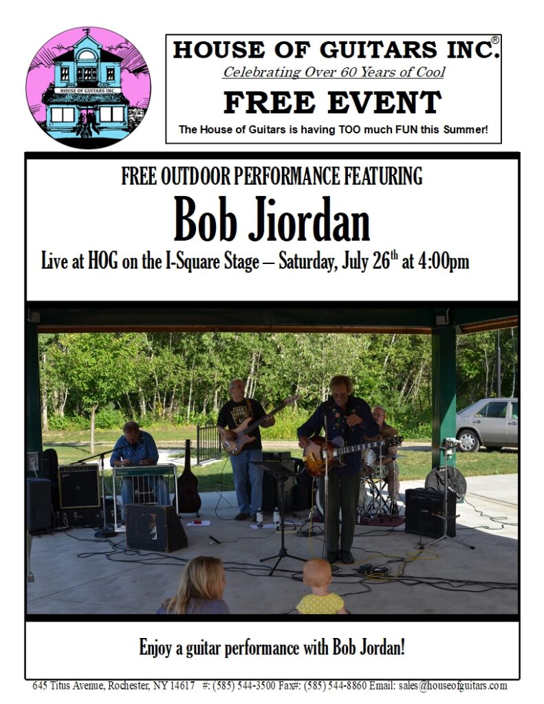 Bob Jiordan Live Performance