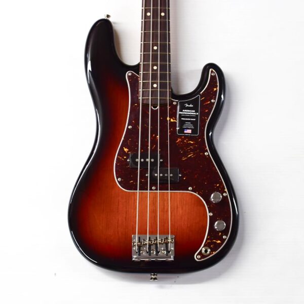 Fender American Professional II Precision Bass Guitar - 3-color Sunburst, Rosewood Fingerboard