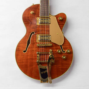 Gretsch Limited Edition Electromatic Flame Okoume Broadkaster Jr. - Roundup Orange