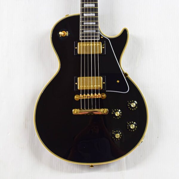 Gibson 1968 Les Paul Custom Reissue - Ebony, Murphy Lab Ultra Light Age