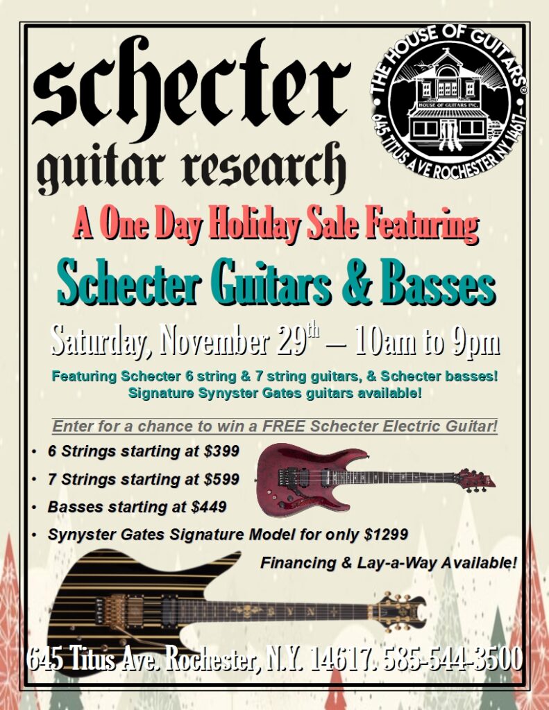 Schecter Day & Sale