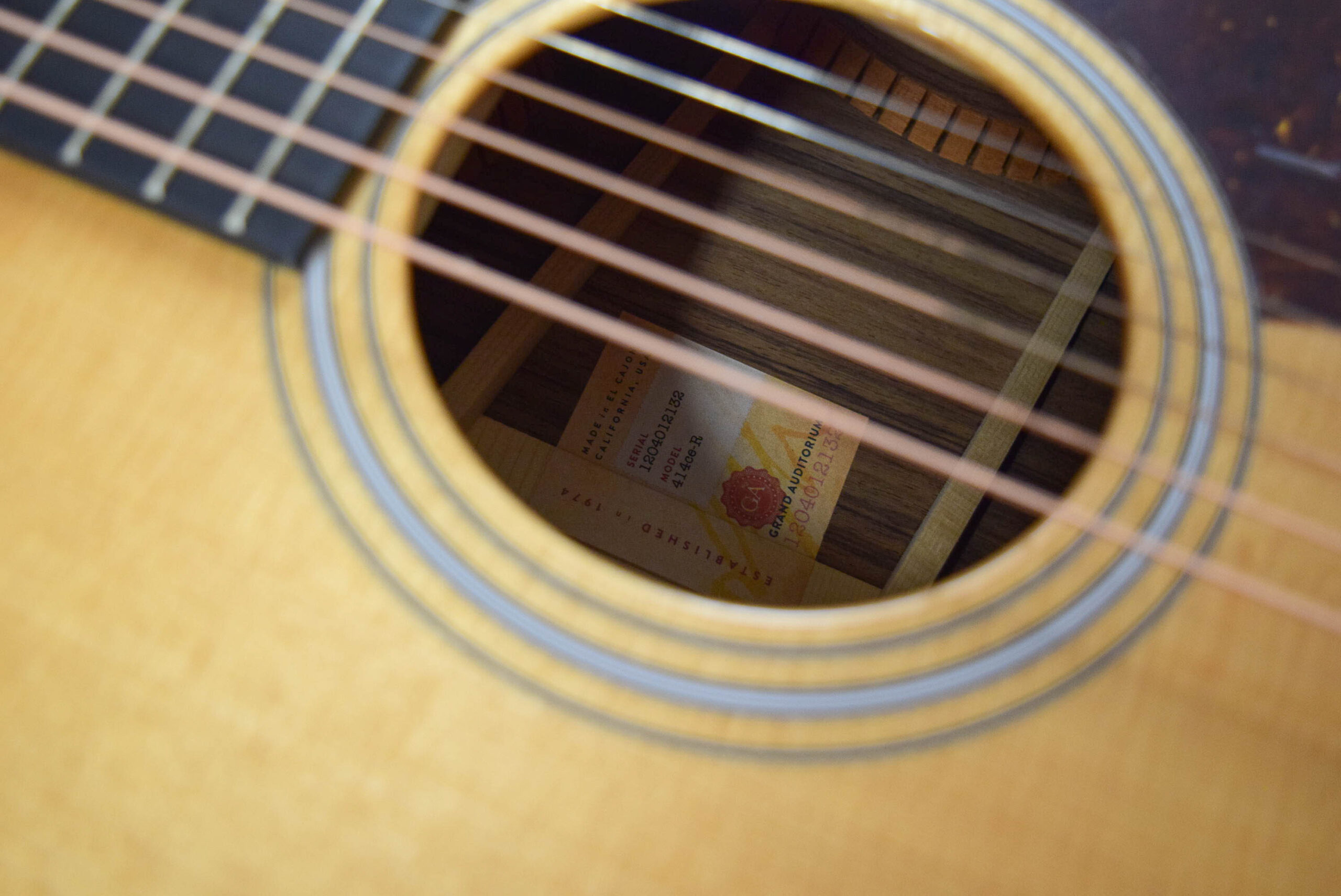 Taylor 414ce-R Grand Auditorium Acoustic Guitar - Natural - Image 3