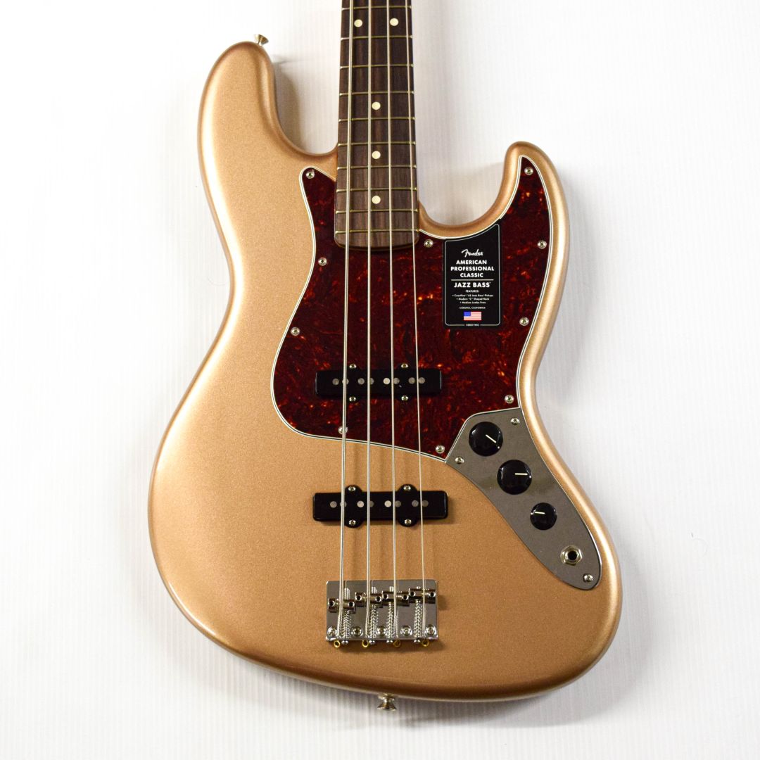 Fender American Professional Classic Jazz Bass - Faded Firemist Gold