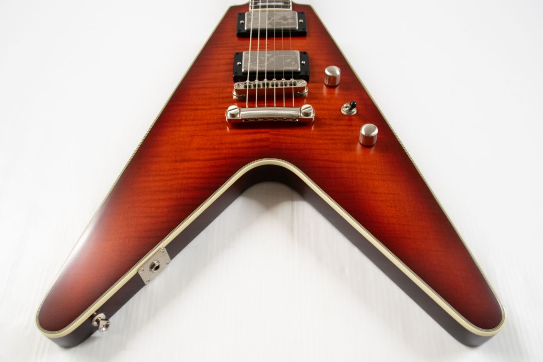 Epiphone Flying V Prophecy Electric Guitar - Aged Bengal Tiger Burst - Image 2