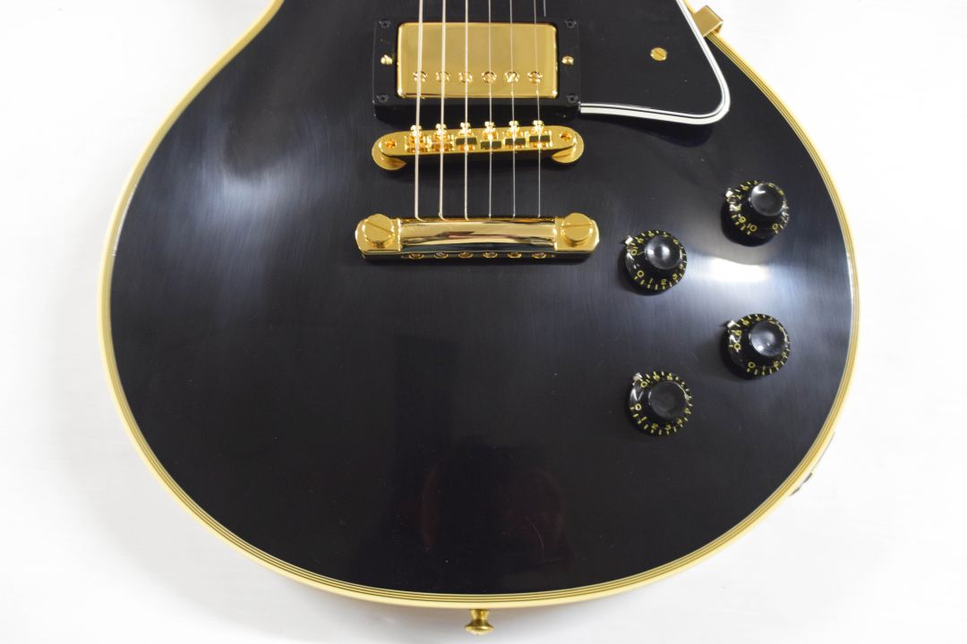 Gibson Custom 1957 Les Paul Custom Reissue Electric Guitar - Ebony, VOS, 2 Pickups - Image 3