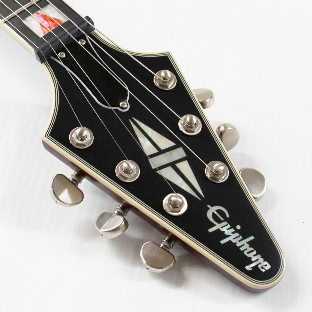 Epiphone Flying V Prophecy Electric Guitar - Aged Bengal Tiger Burst - Image 8