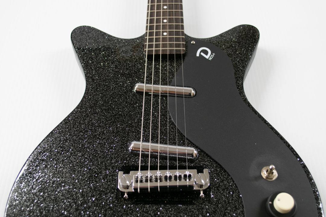 Danelectro Blackout 59 Electric Guitar - Black Metal Flake - Image 3