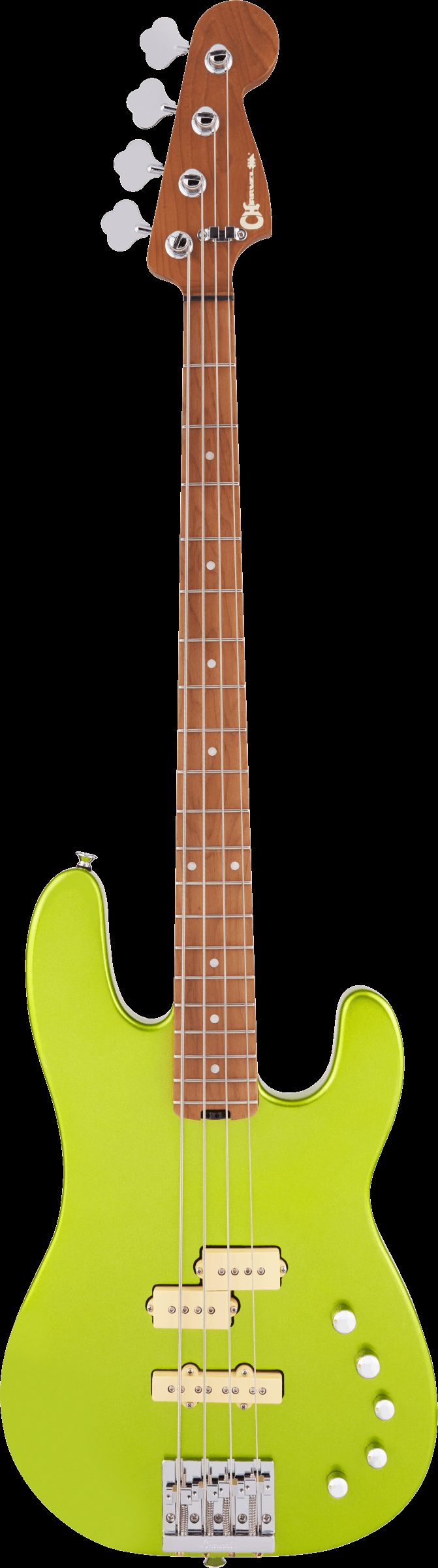 Charvel Pro Mod San Dimas PJ Bass IV Lime Green Metallic