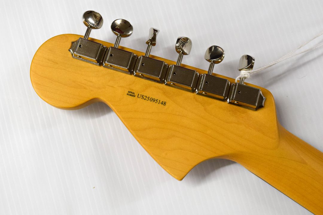 Fender American Professional Classic Jaguar - Faded Firemist Gold - Image 11