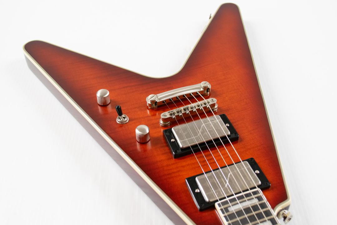 Epiphone Flying V Prophecy Electric Guitar - Aged Bengal Tiger Burst - Image 5