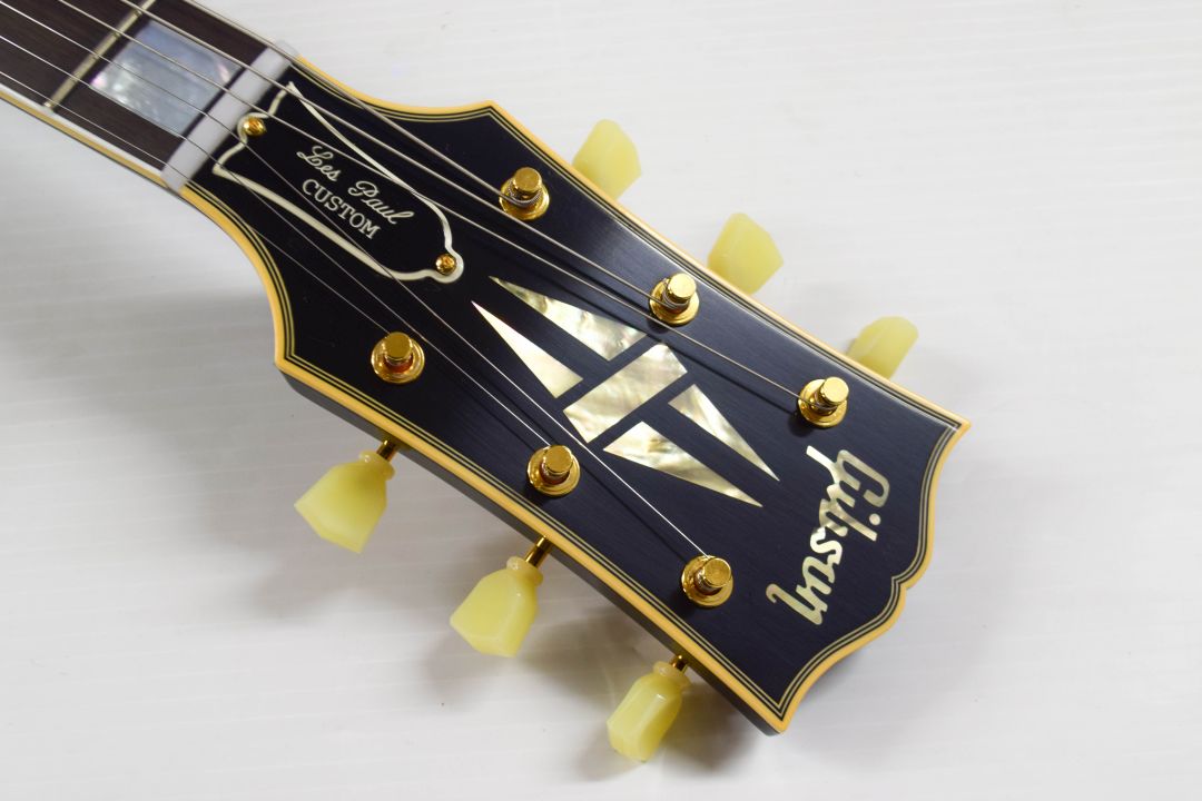 Gibson Custom 1957 Les Paul Custom Reissue Electric Guitar - Ebony, VOS, 2 Pickups - Image 7