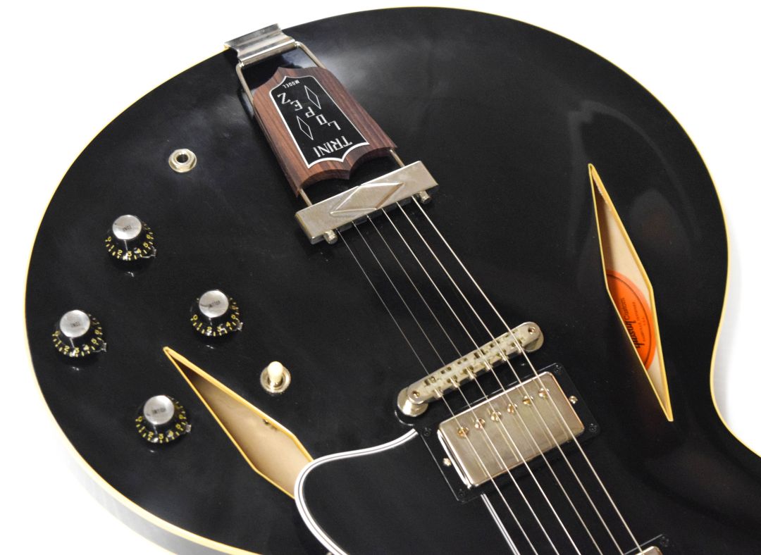 Gibson Custom 1964 Trini Lopez Standard Reissue VOS Semi-Hollow Electric Ebony - Image 6