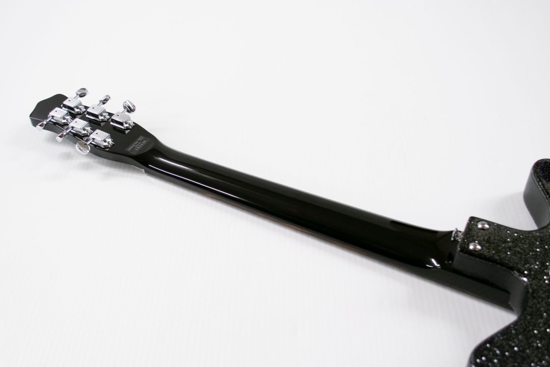 Danelectro Blackout 59 Electric Guitar - Black Metal Flake - Image 10