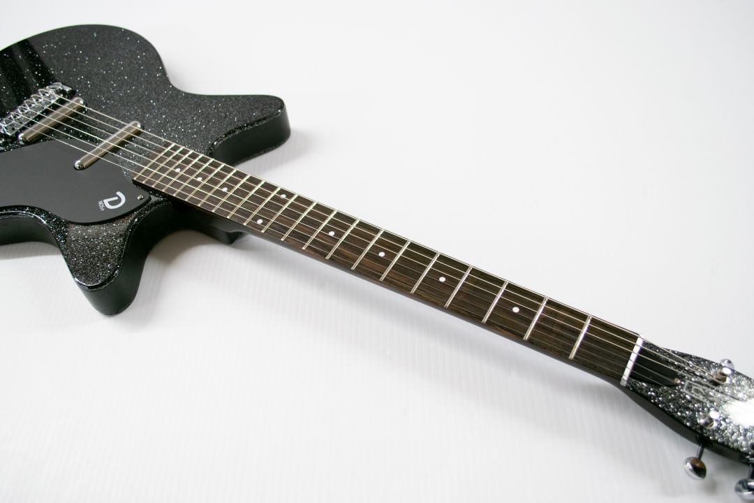 Danelectro Blackout 59 Electric Guitar - Black Metal Flake - Image 7