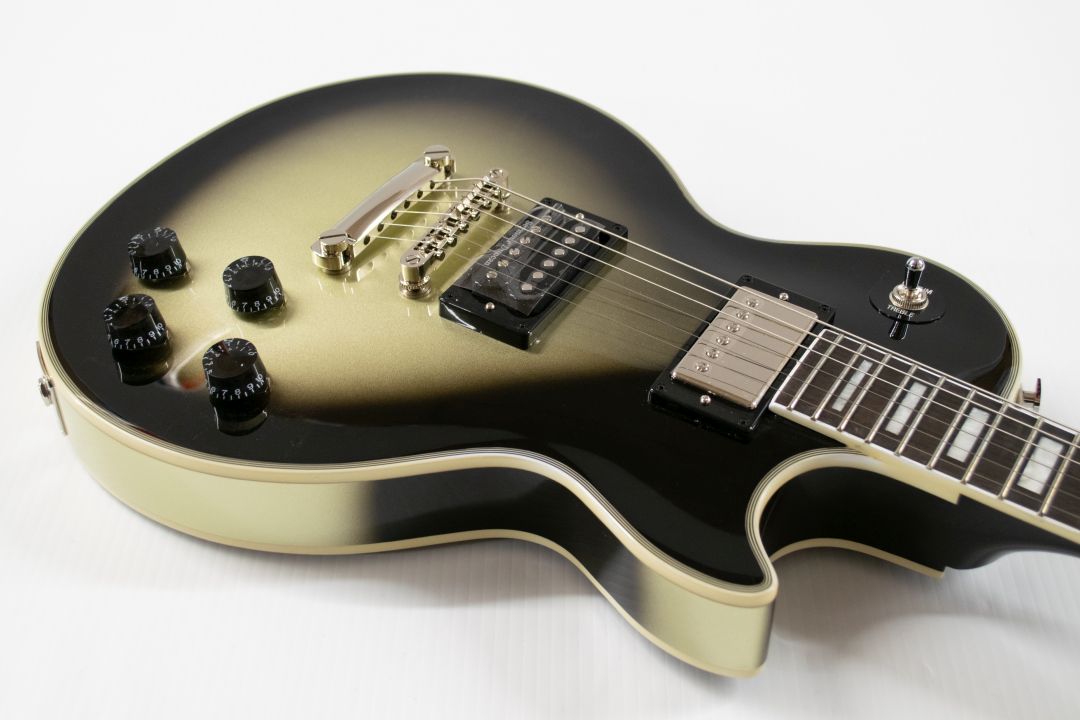 Epiphone Adam Jones Les Paul Custom Art Collection Electric Guitar - Julie Heffernan's "Not Dead Yet," Antique Silverburst - Image 4