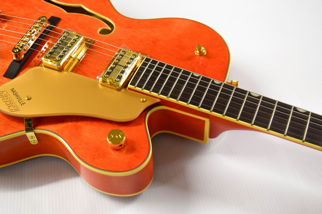 Gretsch Synchromatic Nashville Hollow-Body - '50s Orange Stain - Image 5