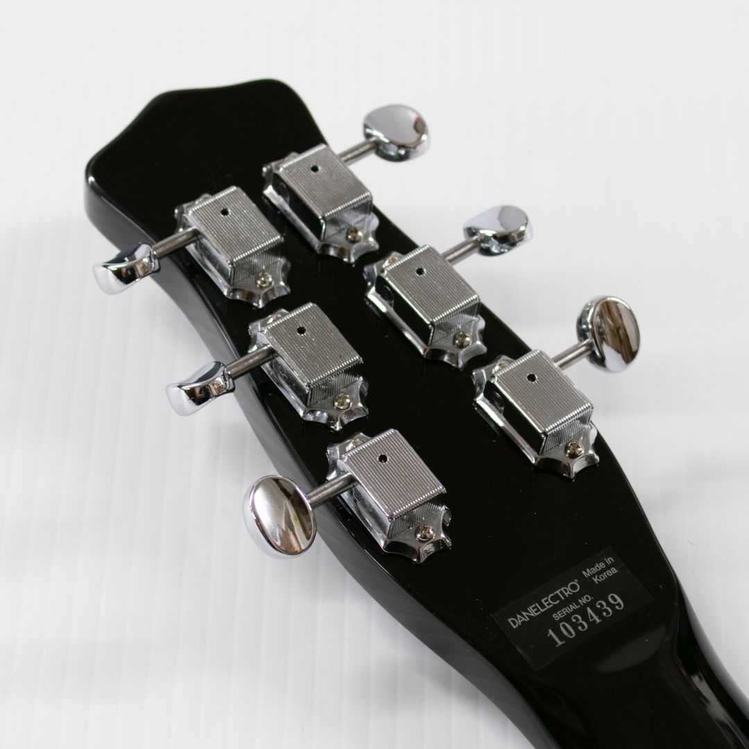 Danelectro Blackout 59 Electric Guitar - Black Metal Flake - Image 11