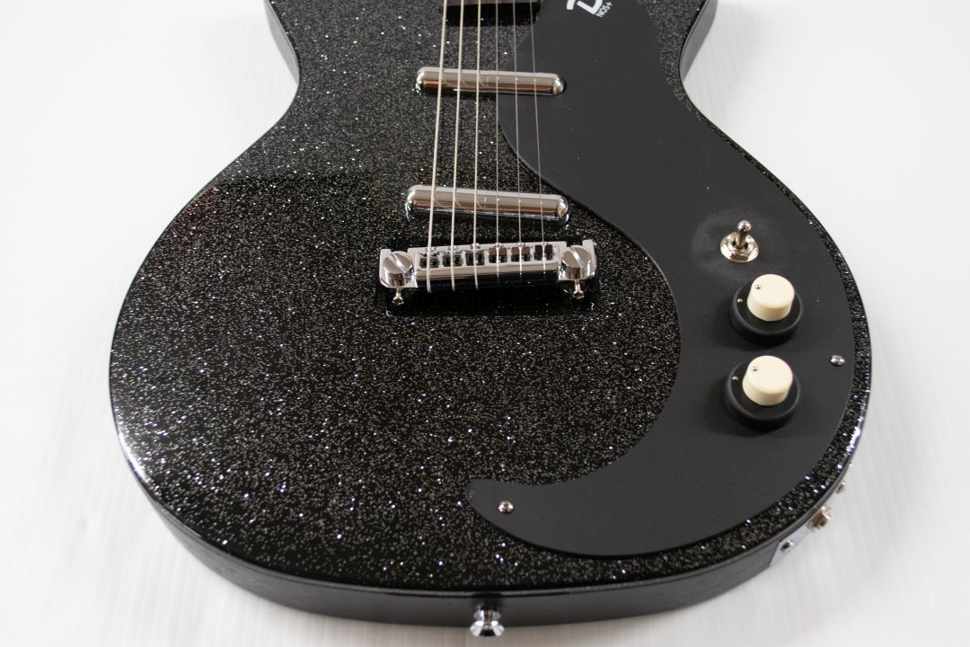 Danelectro Blackout 59 Electric Guitar - Black Metal Flake - Image 2