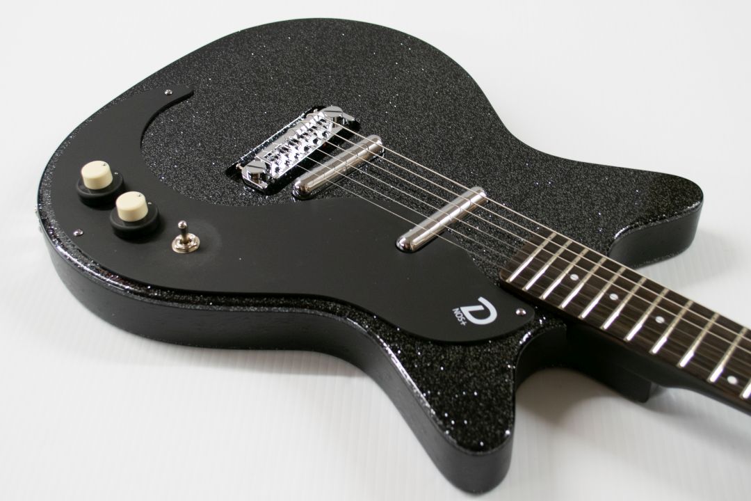 Danelectro Blackout 59 Electric Guitar - Black Metal Flake - Image 4