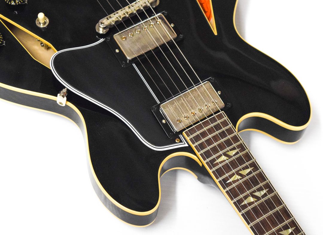 Gibson Custom 1964 Trini Lopez Standard Reissue VOS Semi-Hollow Electric Ebony - Image 5