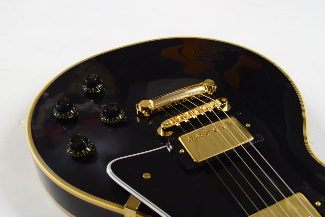Gibson Custom 1957 Les Paul Custom Reissue Electric Guitar - Ebony, VOS, 2 Pickups - Image 5