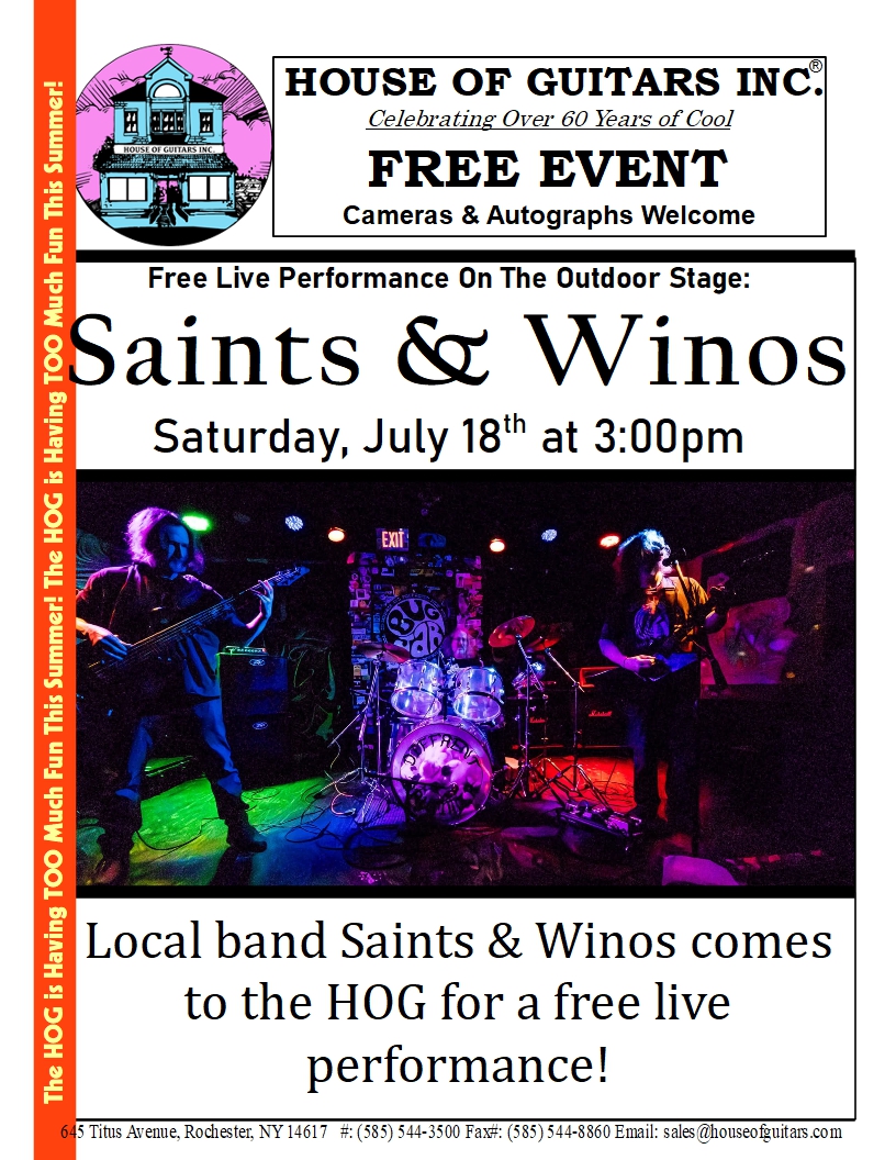 Saints & Winos Live Performance
