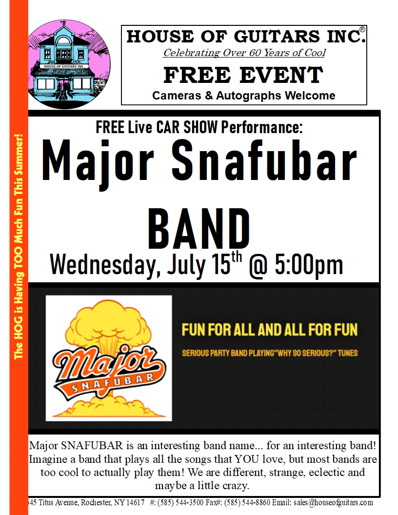 Major Snafubar Band Car Show Performance