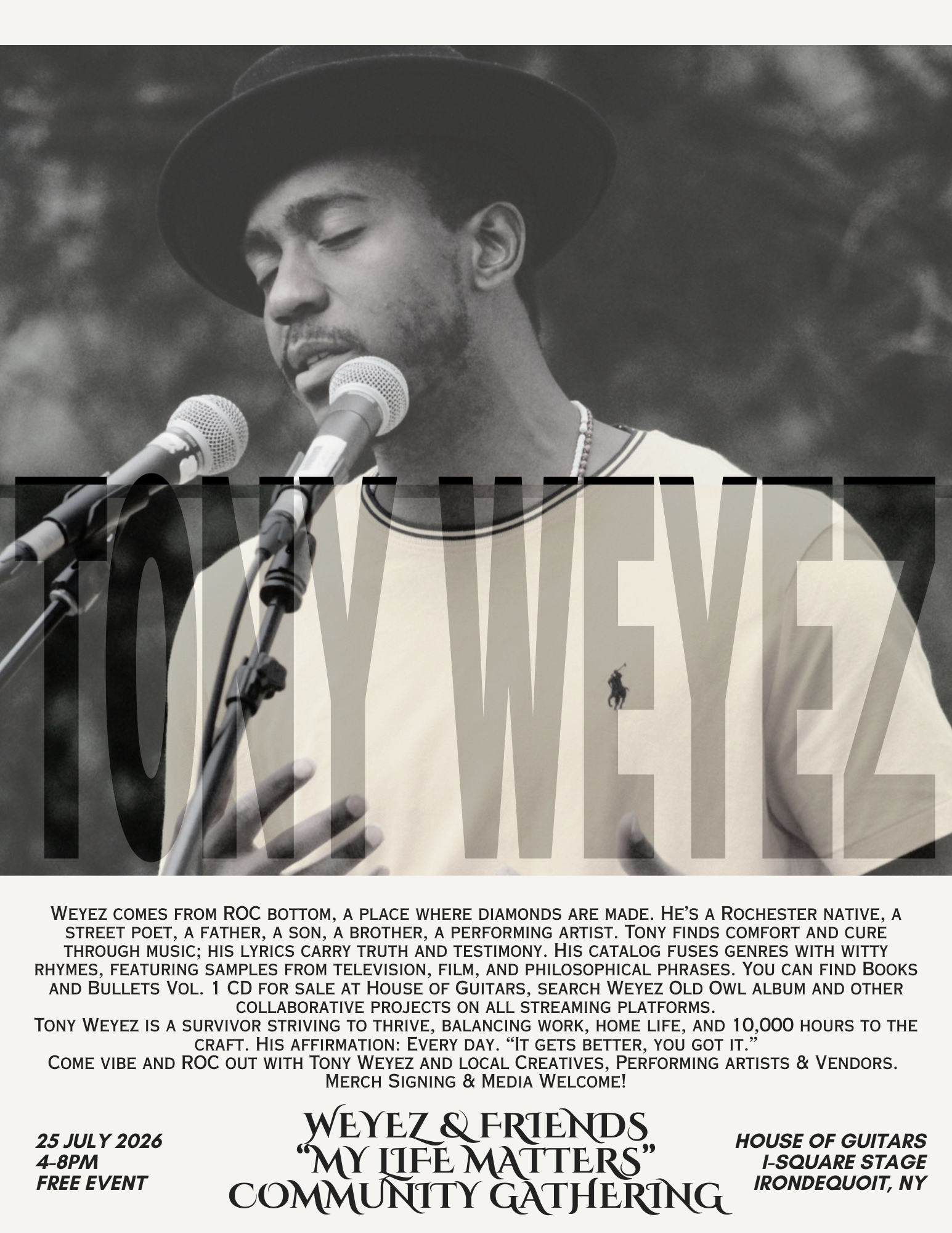 Weyez & Friends \"My Life Matters\" Community Gathering